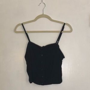 Navy blue cropped tank top